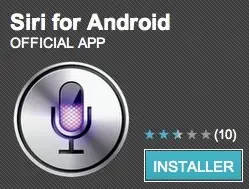 "Siri" sur l'Android Market