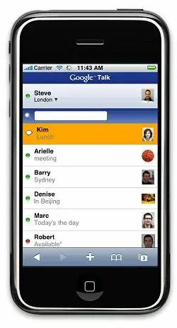 Google Talk sur iPhone