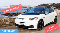 Test : 2000Km en Volkswagen ID.3 ! Autonomie, réalité augmentée et... des bugs ? (vidéo)