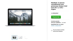 Les MacBook Retina 12 pouces arrivent sur le Refurb !