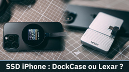 Test des SSD pour iPhone Dockcase Smart Magsafe vs Lexar Professional Go