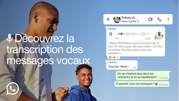 Comme iOS 18, WhatsApp lance la transcription des messages vocaux [sondage]