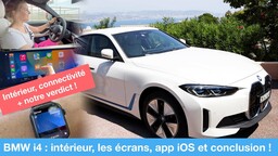 Essai BMW i4 (Partie 2) : les écrans, CarKey, l'app mobile et un intérieur léché !