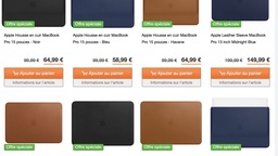Accessoires Apple officiels à prix cassé chez SBSupply : housse en cuir, Smart Folio, Clavier...