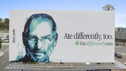 Le végétarisme de Steve Jobs utilisé pour une fausse campagne d'Apple : Eat Different !