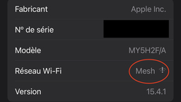 iOS 15.5 affiche la puissance du signal Wi-Fi des HomePod