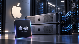 Apple préparerait des serveurs d'IA à puces M8 Ultra, avec Nvidia