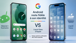 Google dit non à l'effet Liquid Glass sur Android (pour le moment)
