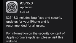 Apple propose les Release Candidate d'iOS/iPadOS/tvOS 15.3, watchOS 8.4 et macOS 12.2