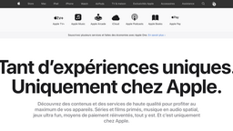 Produits et Services : Apple fait le ménage sur son site web et inclut « Exclusivité Apple »