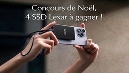 Concours de Noël : des SSD Lexar très rapides et gratuits pour votre Mac et iPhone !