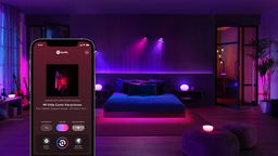 Les éclairages Philips Hue réagissent au son de Spotify