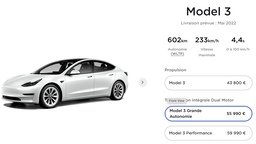 Tesla : autonomie en baisse sur la Model 3, en hausse sur le Model Y et des batteries "structurelles"