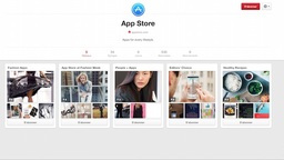 L'App Store épinglé par Pinterest