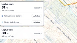 Fraichoù, l'appli française qui calcule vos trajets les moins chauds pour survivre à la canicule
