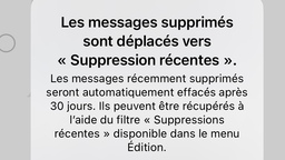 iOS 16 introduit une nouvelle section "Suppressions récentes" dans Message !