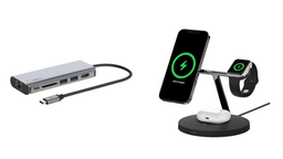 Le hub USB-C Belkin 6 ports à 49€ (-20€), chargeur 3-en-1 MagSafe Boost Charge Pro noir à 129€ 