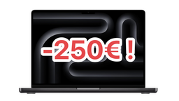 250€ de réduction sur le MacBook Pro M3 Pro !