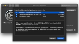 Une mise à jour spéciale de macOS 10.14.1 pour le MacBook Air 2018