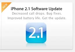 Le firmware 2.1 de l'iPhone est arrivé !