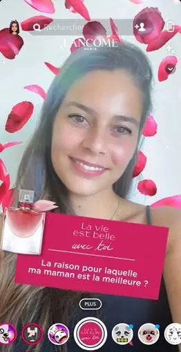 SnapChat et Lancôme s'associent pour la Fête des Mères