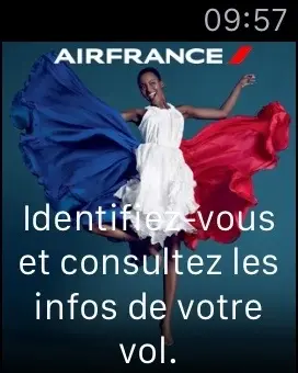 L'Apple Watch bien pensée pour les aéroports, l'app AirFrance un peu moins !