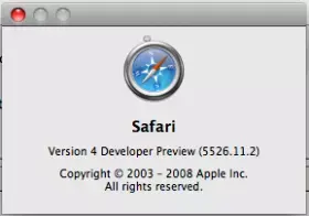 Safari 4 sauve vos pages comme des applications web