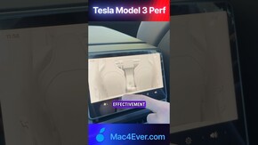 Un super écran à l’arrière de cette Tesla Model 3 performance !#tesla #model3 #performance #ev #ve