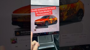Quelle autonomie en hiver pour le Tesla model Y performance ? #tesla #autonomie #hiver #recharge