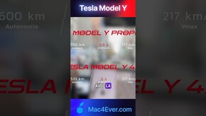 Un moteur arrière très puissant sur le Tesla Model Y ! #tesla #modely #autonomie #auto #ev #ve