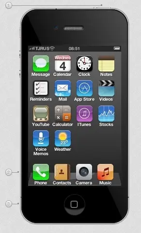 Un iPhone 4 réalisé 100% en CSS3