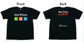 Un t-shirt commémoratif