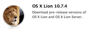 OS X Lion 10.7.4 Build 11E27