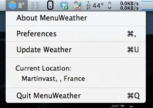 MenuWeather met la météo dans votre barre de menu