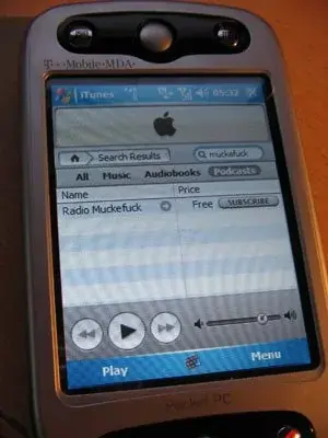 iTunes sous Windows Mobile