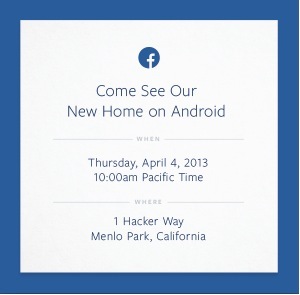 Le 4 avril, Facebook pourrait lancer son smartphone Android