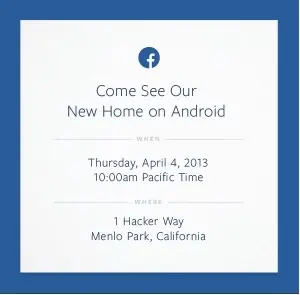 Le 4 avril, Facebook pourrait lancer son smartphone Android