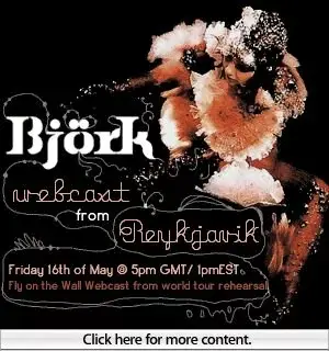 Bjork à 19H sur QTTV