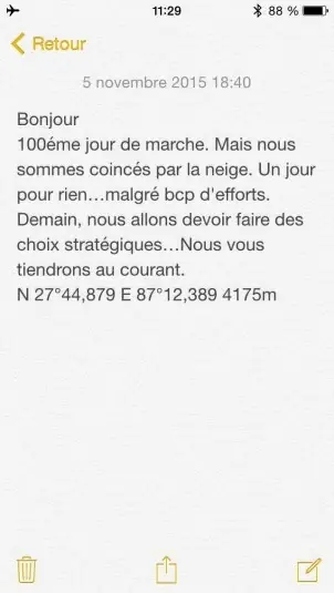 Test du téléphone satellite SatSleeve (Thuraya) pour iPhone (durant une traversée du Népal)