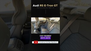 Une sportive avec 4 vraies places confortables, cette Audi RS E-Tron GT !  #audi #auto