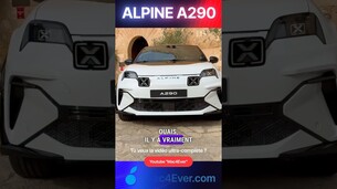 Un avant agressif sur l’Alpine A290 !#alpine #alpinea290 #a290 #essai #voitureelectrique