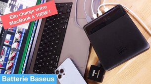 Cette batterie peut charger un MacBook Pro 16" ! (baseus 100W)
