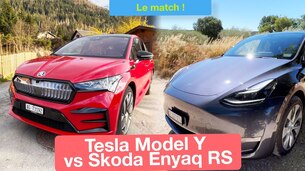 Skoda Enyaq Coupé RS iV ou Tesla Model Y ? Notre comparatif !