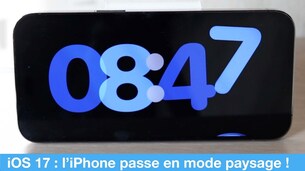 iOS 17 : un affichage paysage et table de nuit pour l'iPhone !