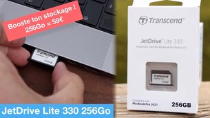 Plus de place sur votre MacBook Pro ? La solution : JetDrive Lite 330
