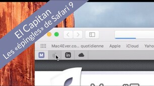 OS X El Capitan : les "épingles" (pin) de Safari 9Epingles