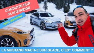 Essai Mustang Mach-E sur la neige et la glace !