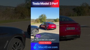 Se garer rapidement sans les mains, c’est possible avec la Tesla Model 3 Performance !