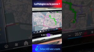 Pas terrible le GPS de la BMW i5 ! #pologne #panne #roadtrip #bmw #bmwi5