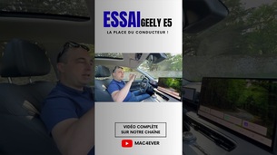 Essai Geely E5 : la place du conducteur 🔥